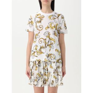 Versace Jeans Couture - T-shirt - Wit - Met Print Outline Barocco