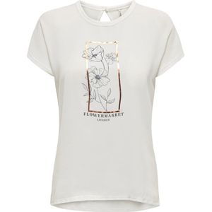 ONLY - ONLFLORA RES ART FOIL TOP BOX JRS - Dames T-shirt