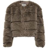 Jacqueline de Yong - Jdyofelia Faux Fur Jacket - Shitake - Damesjas