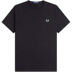 Fred Perry - Fp Bold Branding - T-shirt - Zwart - Katoen