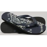 Superdry - Logo Vegan Flip Flops - Slippers - Zwart - Rubber