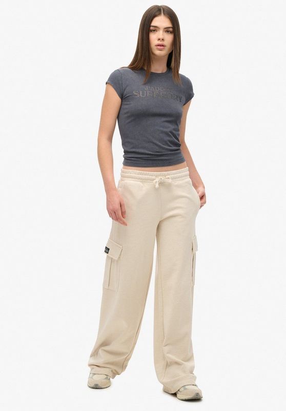Superdry - Athletic Essentials Vintage Cargo - Joggingbroek - Dames - Wijde Pijpen