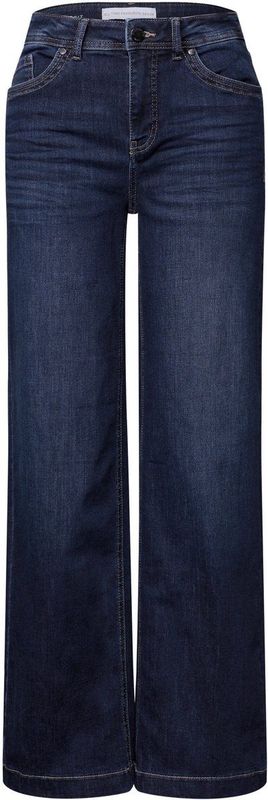 Street One - Wide Leg Jeans - Indigo - Loose Fit - Dames
