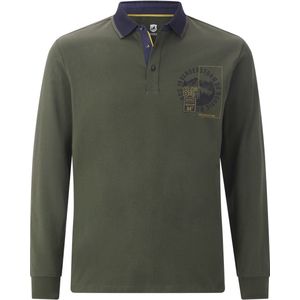 Jan Vanderstorm - OLSLAND - Poloshirt - Olijf - Lange Mouwen
