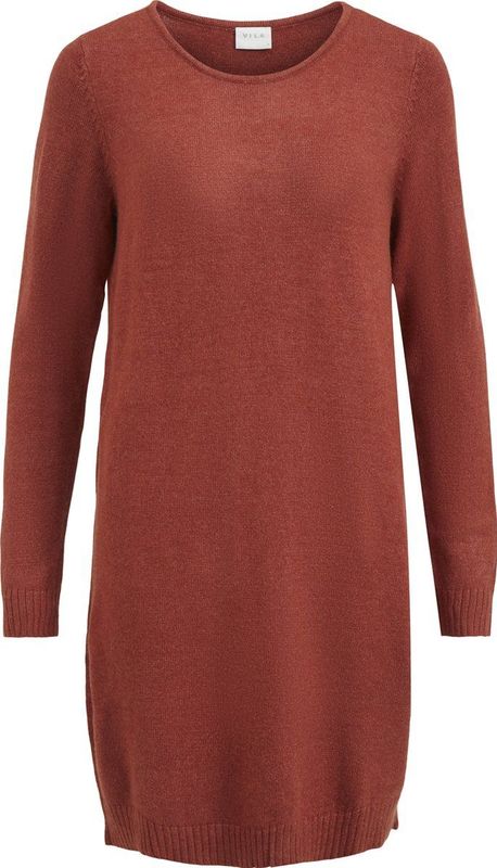 VILA Gebreide jurk 'Ril'  roestrood