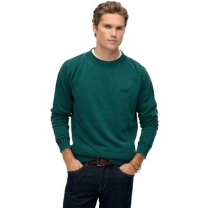 Superdry - Essential Logo - Sweatshirt - Groen - Loose Fit