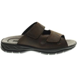 Jomos - Gezondheidsslippers - Donkerbruin - Leder - Maat 44
