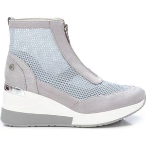 Xti - 14104303-HIELO - Enkellaarsjes - Blauw - Casual - Hakhoogte 5 tot 8 cm