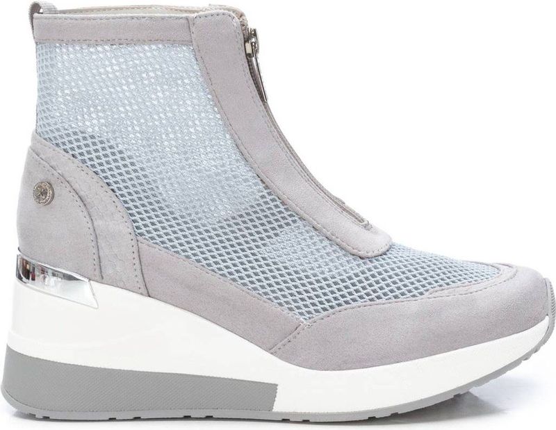 Xti - 14104303-HIELO - Enkellaarsjes - Blauw - Casual - Hakhoogte 5 tot 8 cm