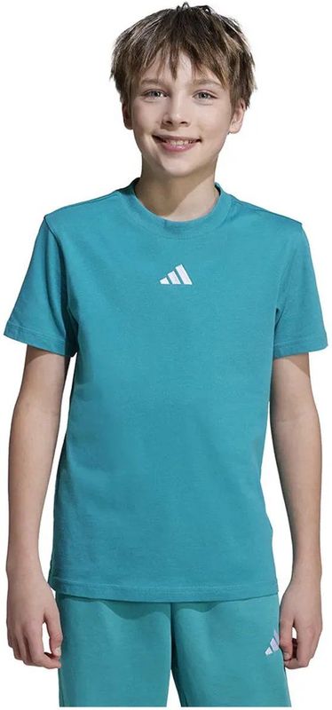 Adidas - Essentials - T-shirt - Blauw - Korte Mouwen - Jongens/Meisjes