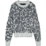 VERO MODA - VMJUNGLE LS O-NECK PULLOVER BOO - Dames - Gebreide truien