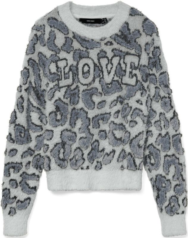 VERO MODA - VMJUNGLE LS O-NECK PULLOVER BOO - Dames - Gebreide truien