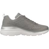 Skechers Dames Fashion Fit-True Fee Sneakers, Gray Mesh Lavender Trim, 37 EU