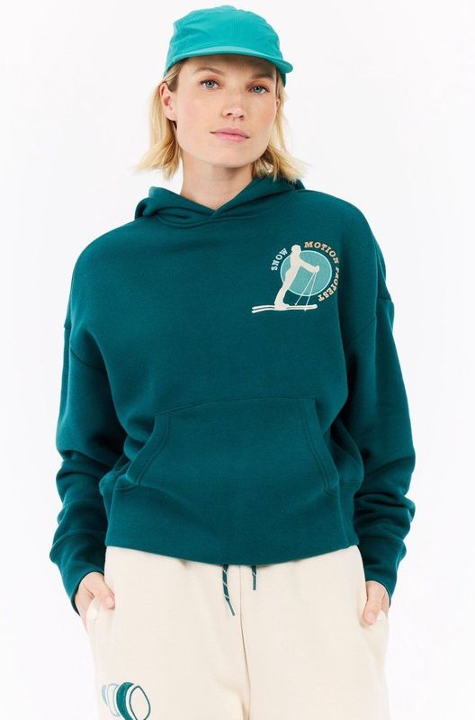 Protest - Prtelina - Hoodie - Rainstorm Blue - High-pile Teddy Fleece - Lange Mouwen - Capuchon