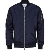 Selected - Heren Jas zomer Archive Bomber Jacket - Blauw