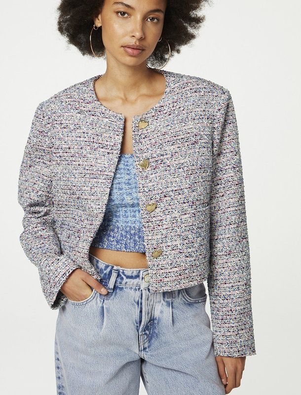 Fabienne Chapot - Davis Blazer - Veelkleurig - Getailleerd Tweed Jasje