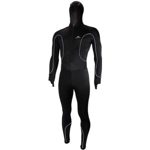 Hunter Speedpak lycra Pro met cap Zwart/Piping Wit XXL met cap