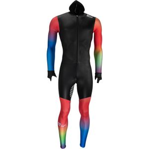 Nice rubber schaatspak power x rainbow (met cap) XXL