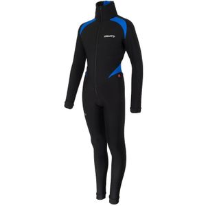 Craft Thermo schaatspak colorblock zwart/blauw XL