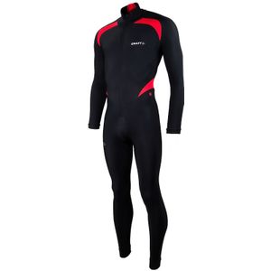 Craft Thermo schaatspak colorblock zwart/rood S