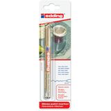 Viltstift edding 780 lakmarker rond goud 0.8mm blister