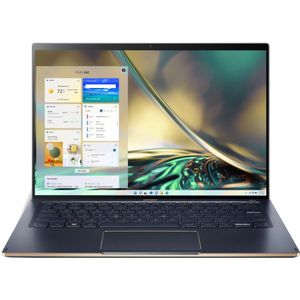 Acer Swift 5 SF514-56T-76FQ (EVO) Laptop 35,6 cm (14") Touchscreen WUXGA Intel® Core™ i7 i7-1260P 16 GB LPDDR5-SDRAM 1 TB SSD Wi-Fi 6E (802.11ax) Windows 11 Home Blauw