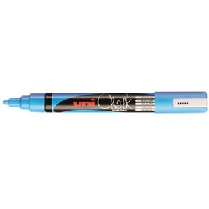 Krijtstift Uni-ball Chalk rond lichtblauw