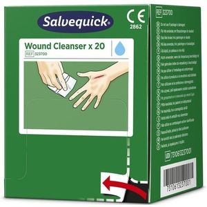 Salvequick - Wondreinigingsdoekjes - 20 stuks - Steriele Fysiologische Zoutoplossing
