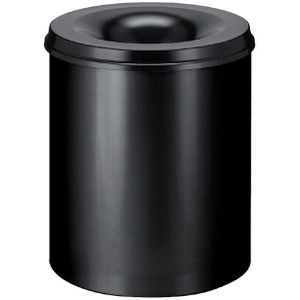 V-part Vlamdovende prullenbak/papierbak - 80L - zwart