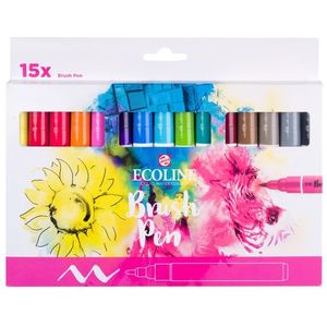 Brushpen Talens Ecoline set á 15 kleuren