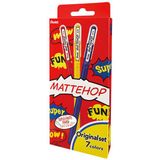 Gelschrijver Pentel K110 Mattehop  Fun Original medium assorti blister à 7 stuks