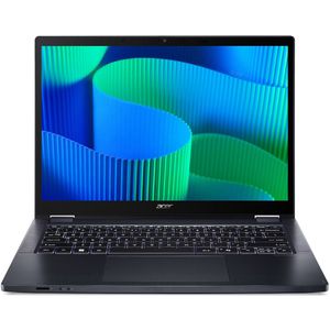 Acer TravelMate Spin 14 TMP414RN-54 Intel Core Ultra 7 155U Hybride (2-in-1) 35,6 cm (14") Touchscreen WUXGA 32 GB DDR5-SDRAM 1 TB SSD Wi-Fi 6E (802.11ax) Windows 11 Pro Blauw
