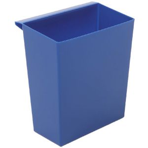 Inzetbak voor vierkante tapse papierbak blauw