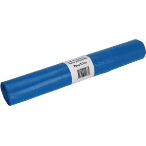 Afvalzak Cleaninq 70x110cm HDPE recycled T25 120L blauw