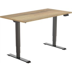 Elektrisch Zit-Sta Bureau Tsherysh Black Natural 140 x 80