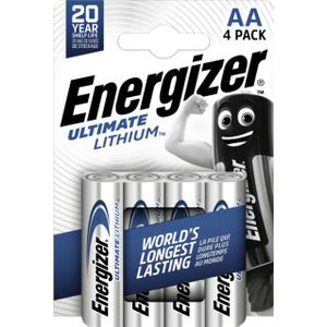Energizer Ultimate Lithium Mignon - AA LR 6 - 1,5V - 1x4 Stuks
