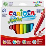 Viltstiften Carioca Jumbo Maxi set Ãƒ 24 kleuren
