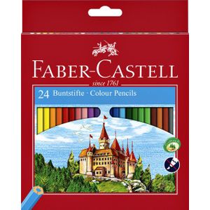 Kleurpotloden Faber-Castell set Ãƒ 24 stuks assorti