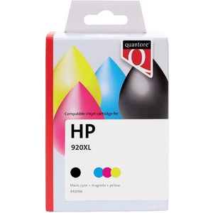Inktcartridge Quantore alternatief tbv HP CH081AE 920XL zwart + 3 kleuren