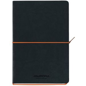 Notitieboek Aurora Tesoro A5 192blz lijn 80gr oranje