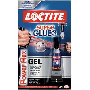 Secondelijm Loctite Powerflex gel tube 3gram op blister