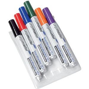 Viltstift Legamaster TZ1 whiteboard rond assorti 1.5-3mm 6st