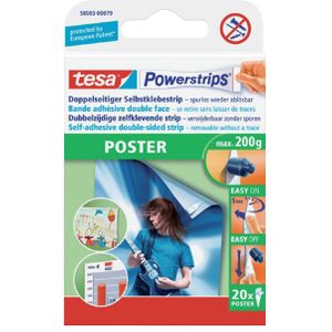 Dubbelzijdige powerstrip tesa poster 20stuks blister