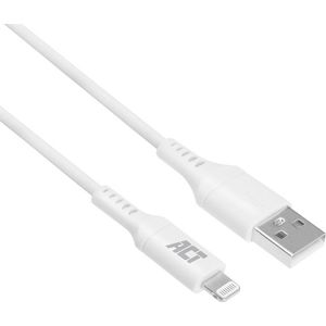 Kabel ACT USB 2.0 naar Lightning laad -en data 1 meter