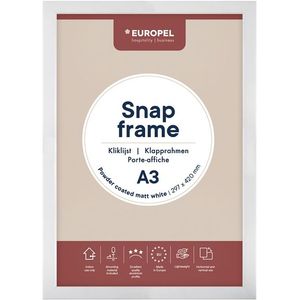 Kliklijst Europel A3 25mm mat wit