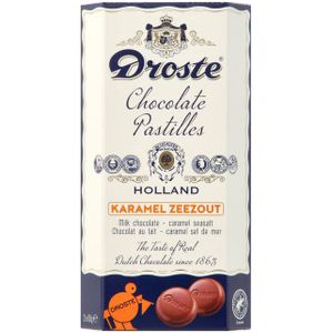 Chocolade Droste duopack pastilles melk karamel zeezout 160gr
