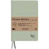 Notitieboek Aurora Ocean A5 192blz lijn 80gr linnenstructuur kaft groen