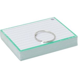 Flashcards A7 Groen incl. clipring