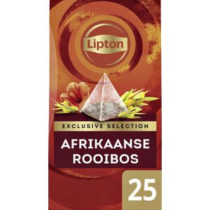 Thee Lipton Exclusive Afrikaanse Rooibos 25 piramidezakjes