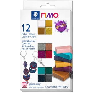 Klei Fimo effect colour pak Ãƒ 12 sparkelende kleuren